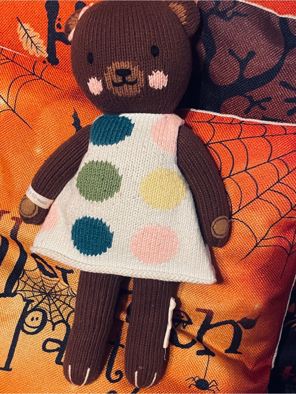 Cute Kitted Girl Bear  Cuddle And Kind Doll Ivy 13”
